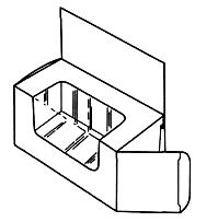 Складная картонная коробка с окошком